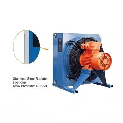 ໃໝ່ 100L/MIN Radiator Hydraulic Oil Coolers Air Cooler Plate-Fin Aluminum Hydraulic Oil Cooler